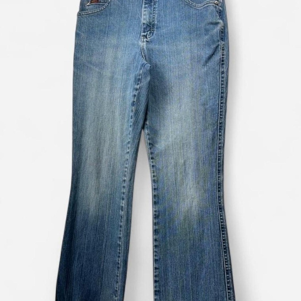 Lee Womens Medium Wash Bootcut Jeans Mid Rise Denim Blue 31x29